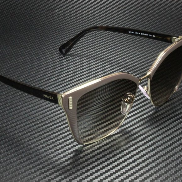 Prada Women\'s Pale Gold and Brown Sunglasses!